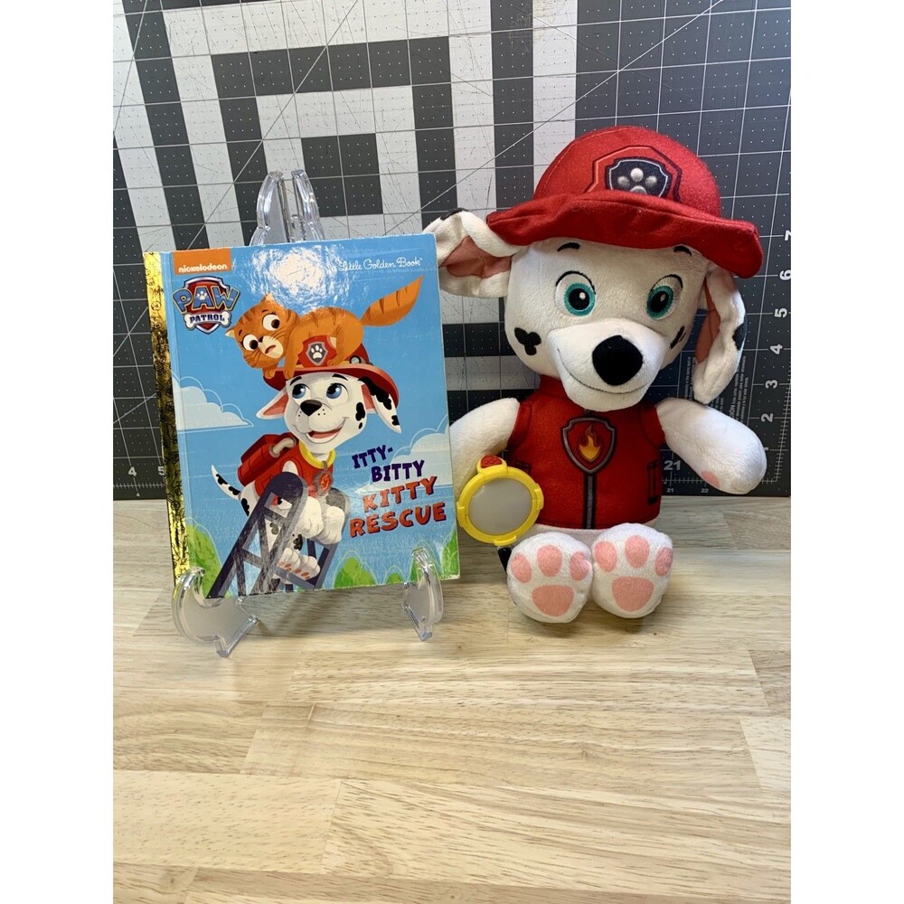 Paw Patrol Book + Marshal Plush – Snuggle Up Light Up Talking Flashlight